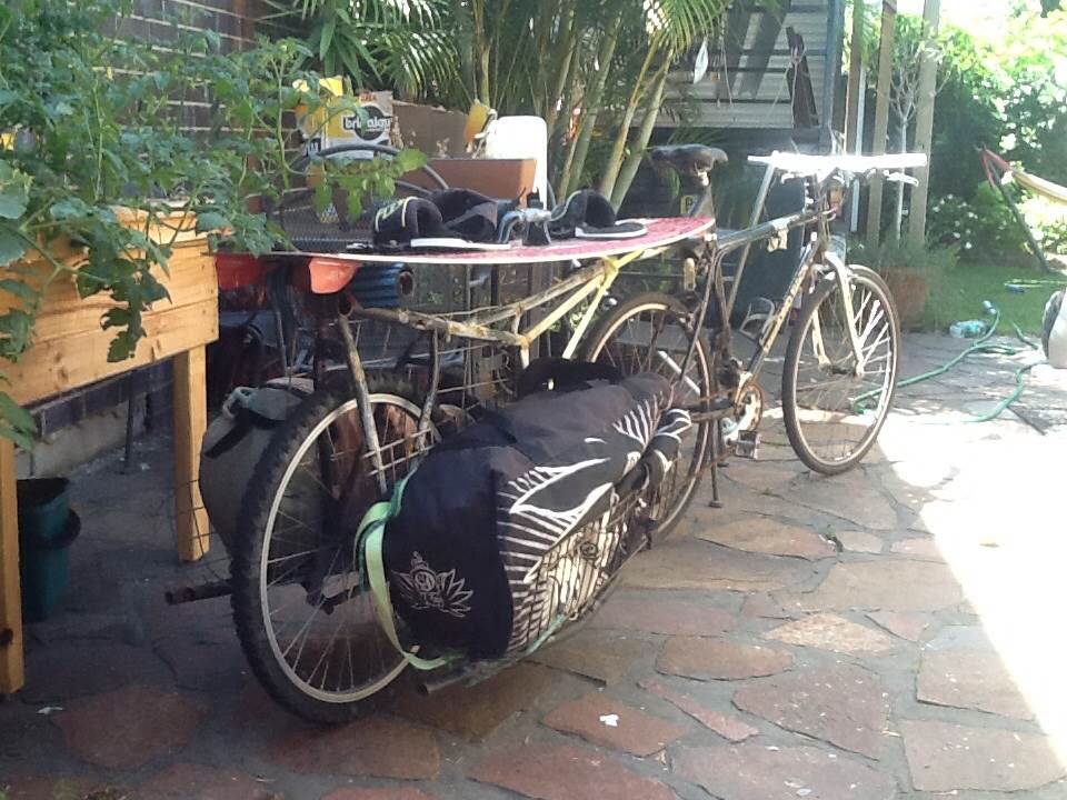 Push bike trailer