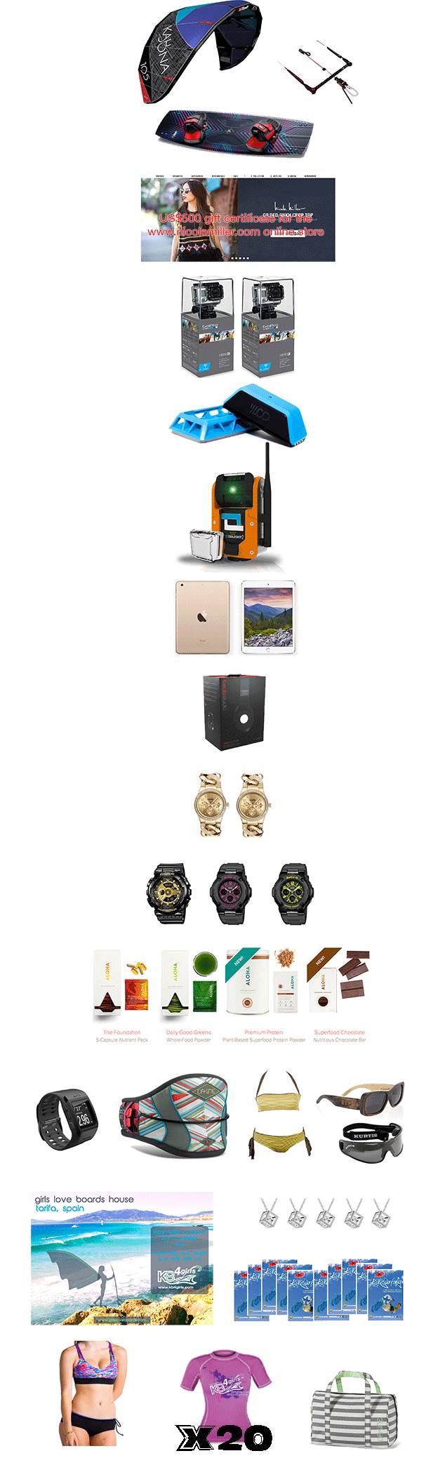 Raffle prizes