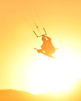 Kitesurfing