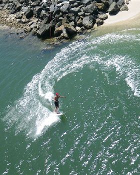 Kitesurfing
