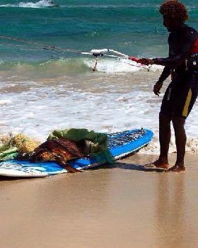 Kitesurfing