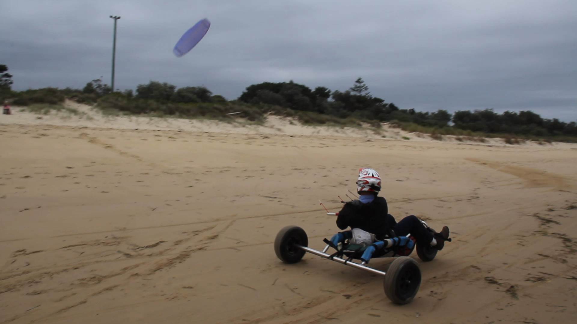 Merimbula or Pambula are great locations for kite buggying!
