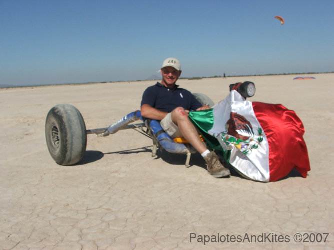 kitebuggy and landsailer two in one  "HIBRIDO"