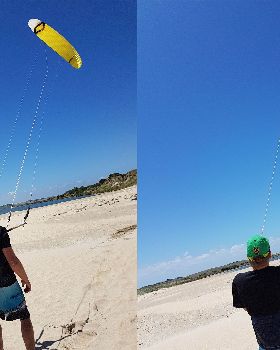 Test Flying the R1V2 11m. 8-10 knots 25C.