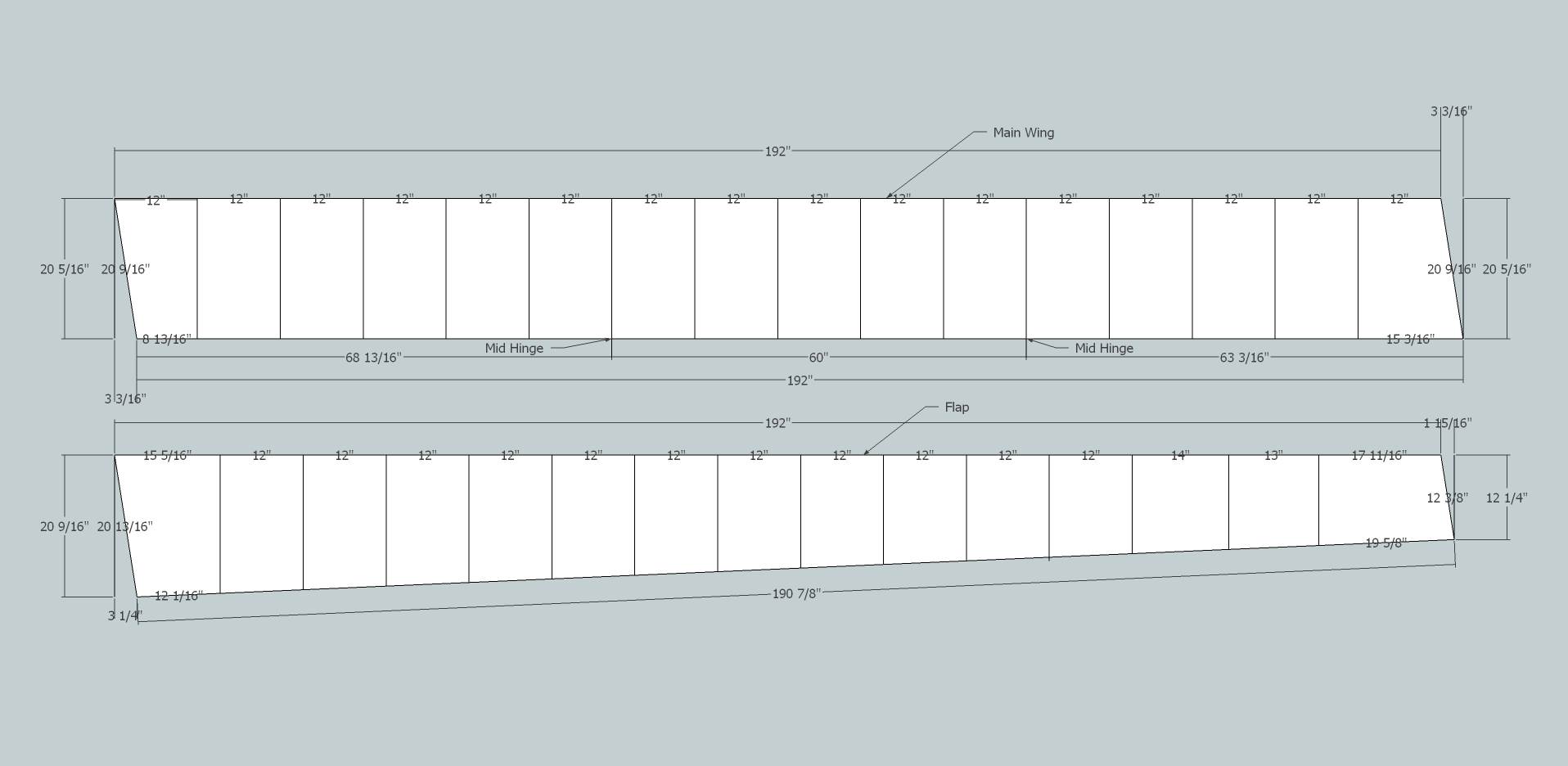 - 16 ' ST 49 Wing With Tapered Flap