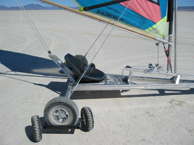 All aluminum land yacht Alvord Desert
