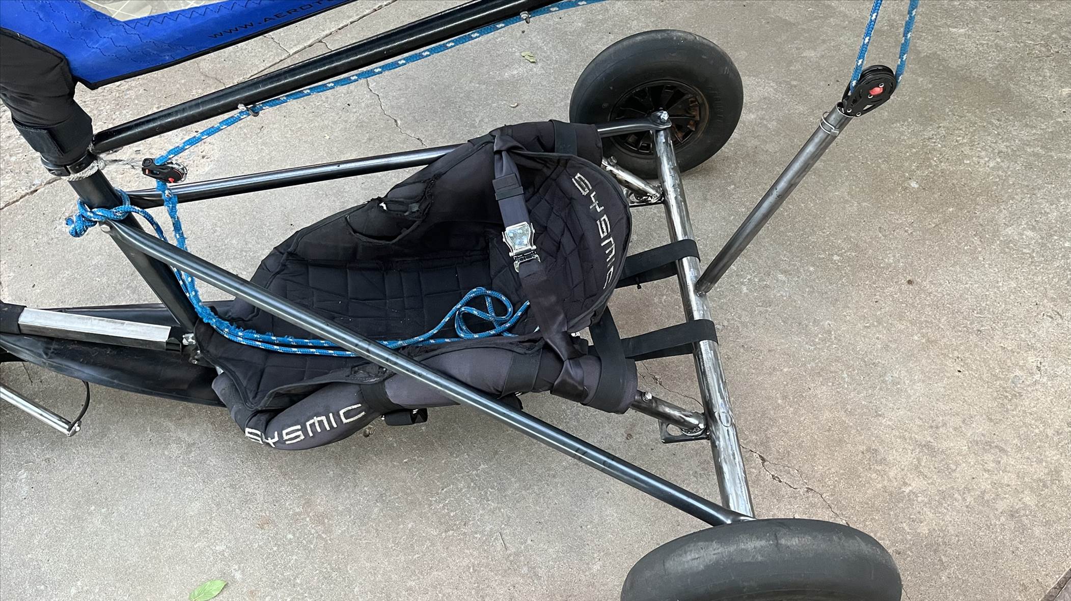 Buggy landsailer conversion