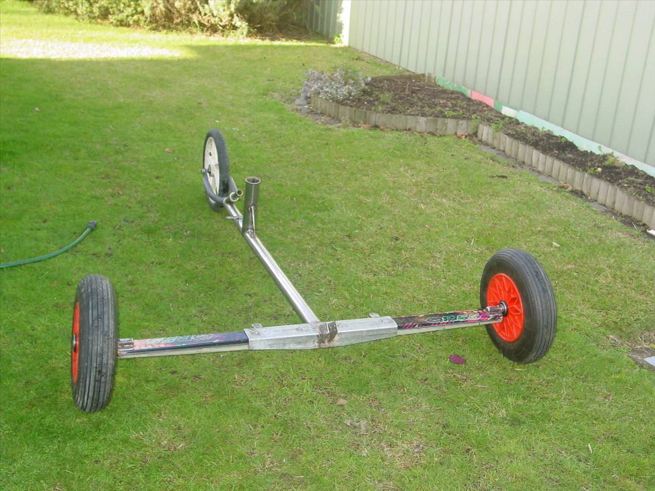 Double ski axle