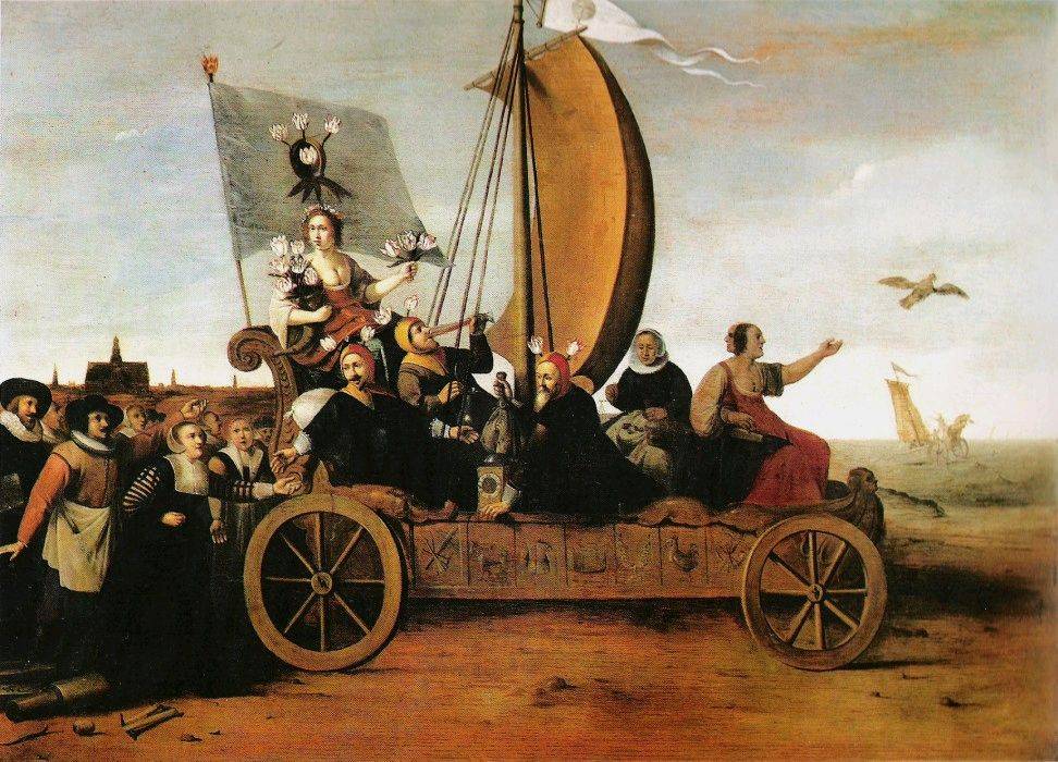 Flora's Malle-wagen van Hendrik Pot 1640