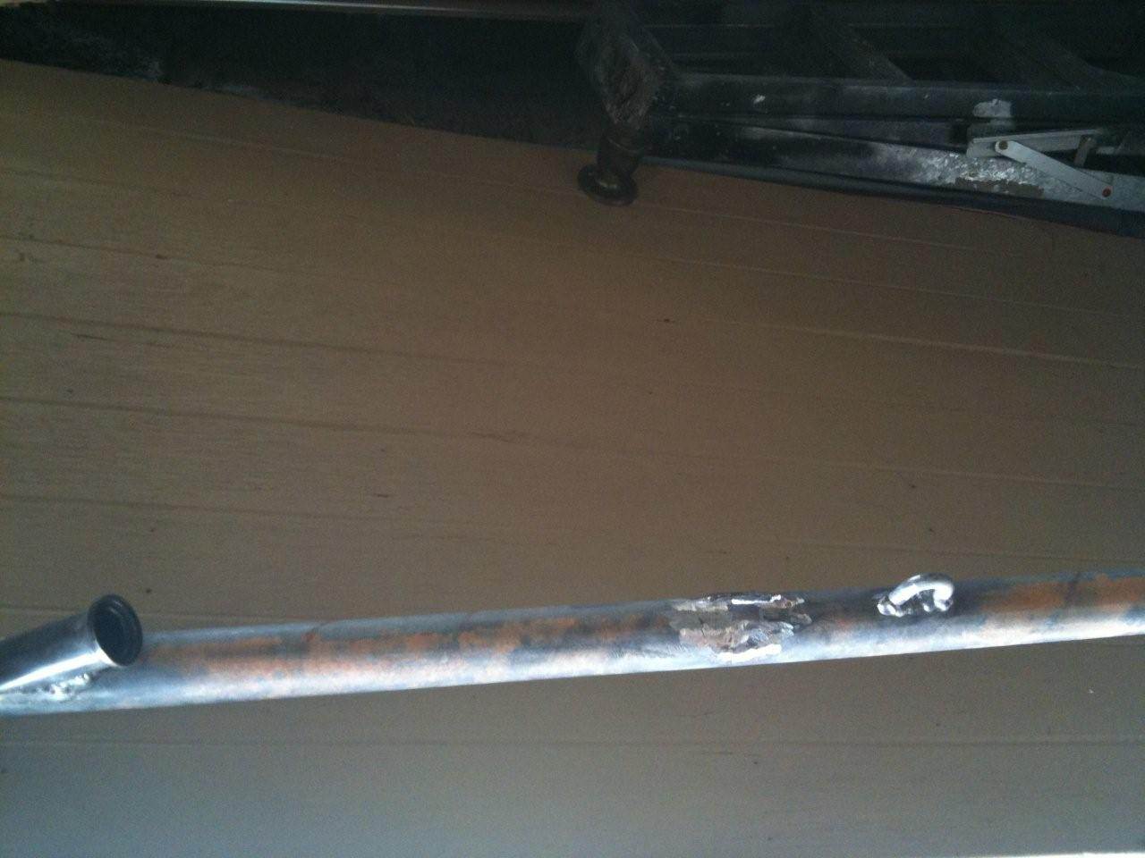 Old mast step gone