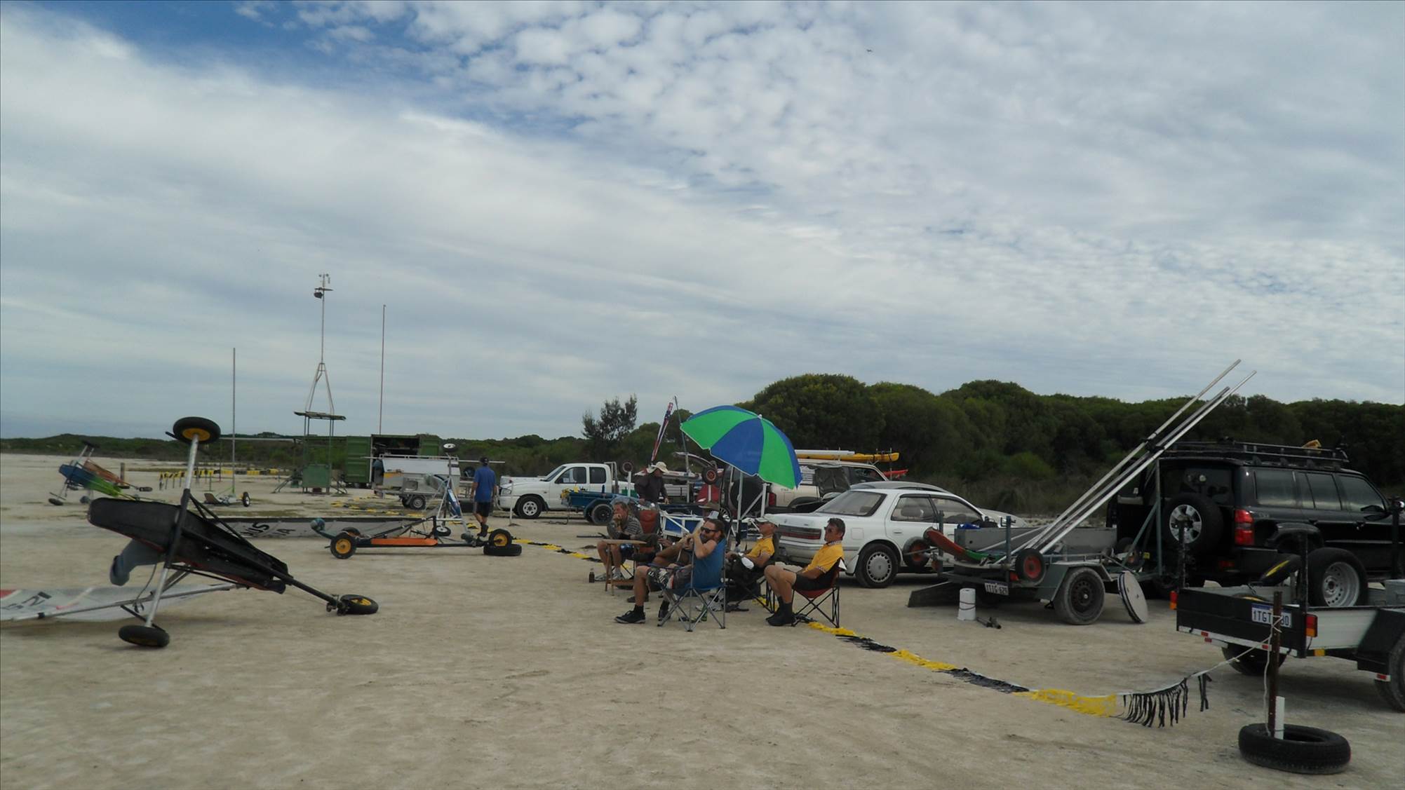 sitting around waiting for wind