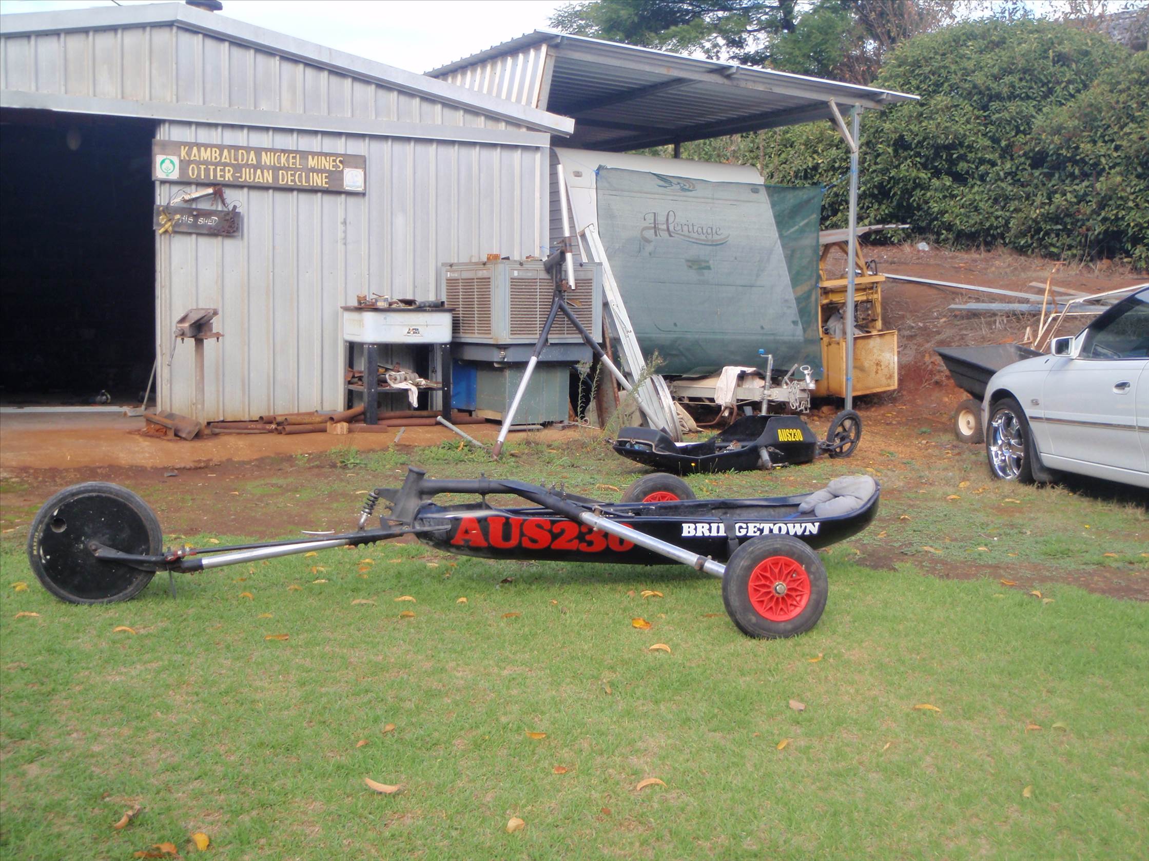 wheel barrow wheel conversion