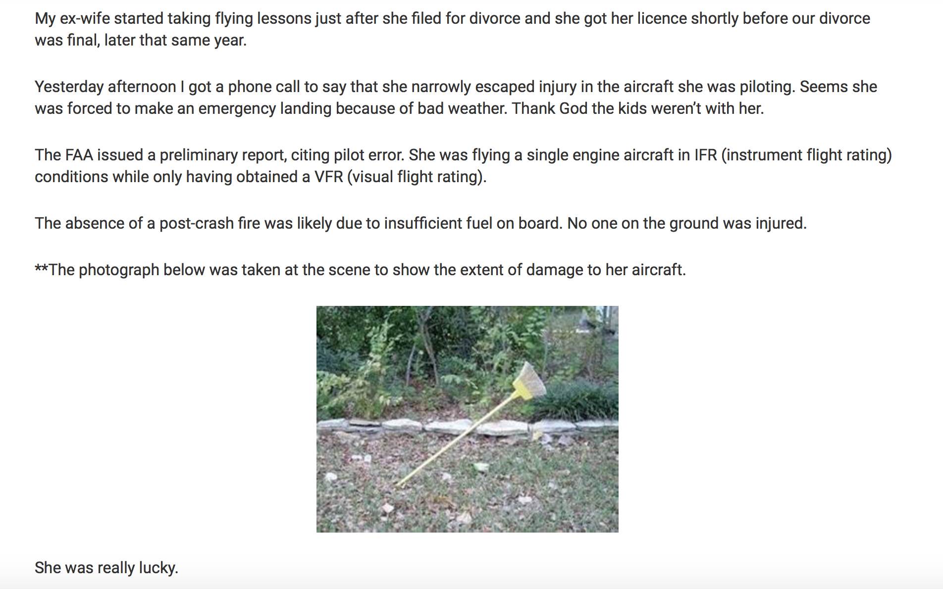 broom crash copy