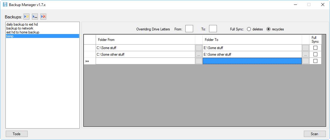Homebrew backup tool