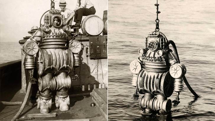A 550lb diving suit from the 1900's