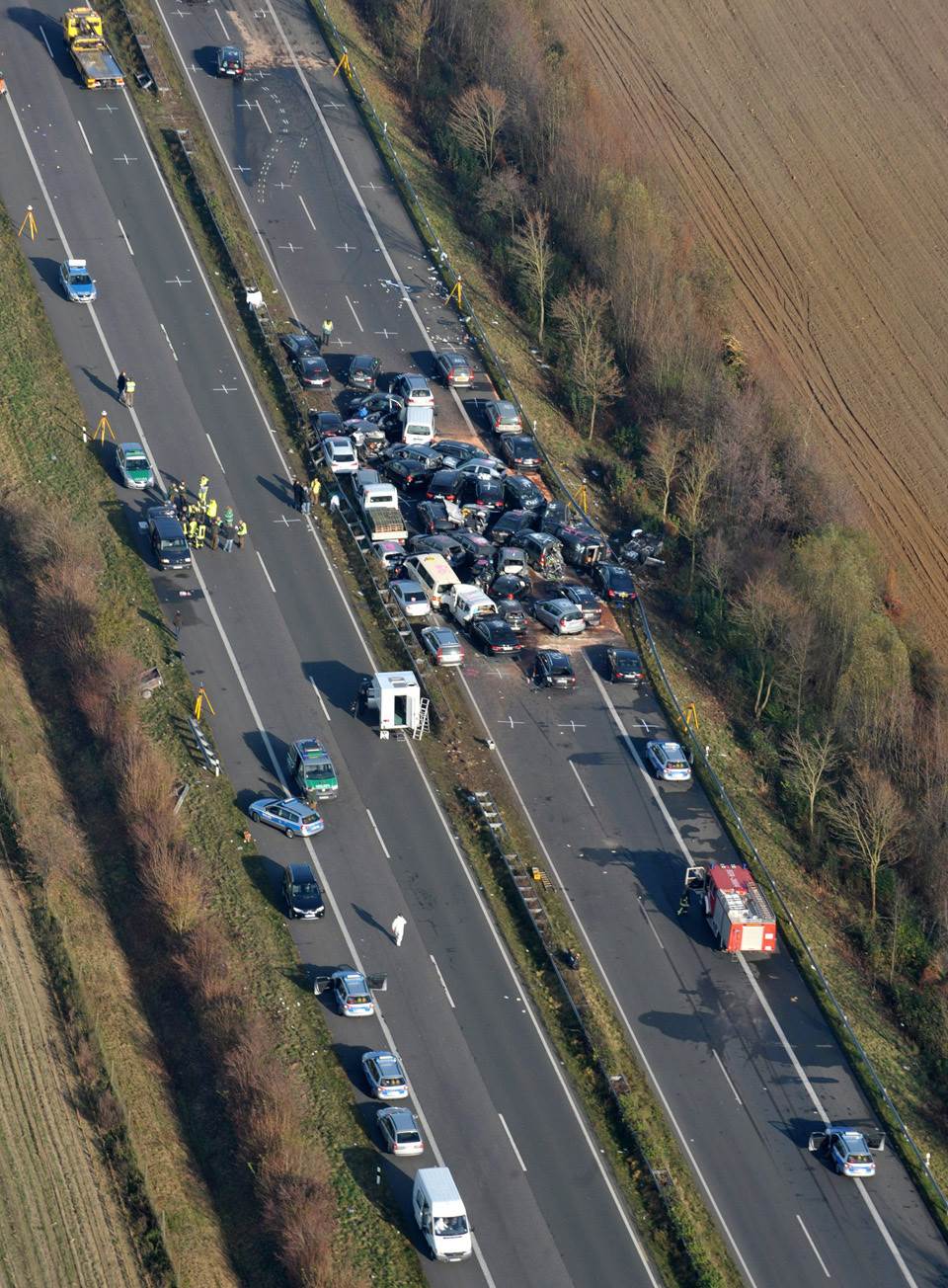 Autobahn pile up