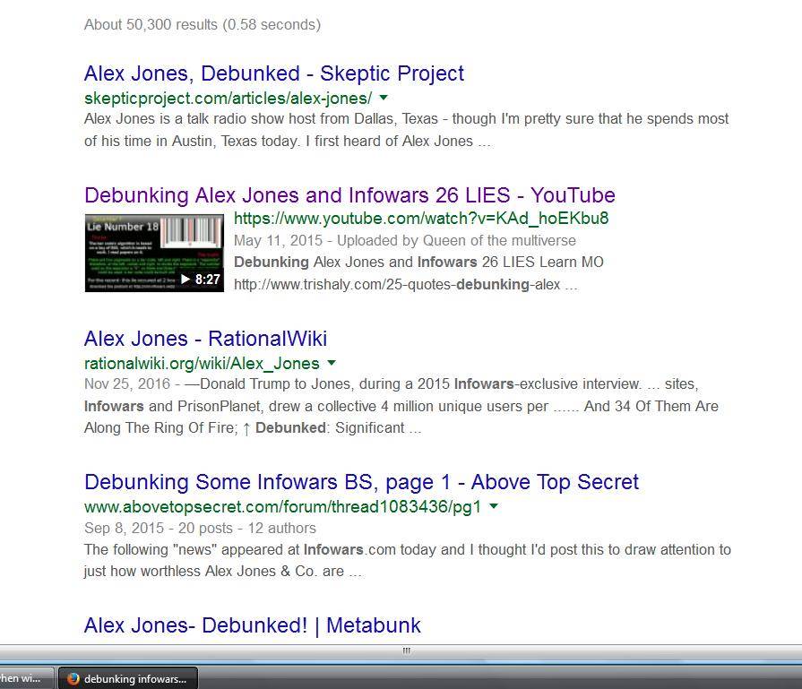 Alex Jones search