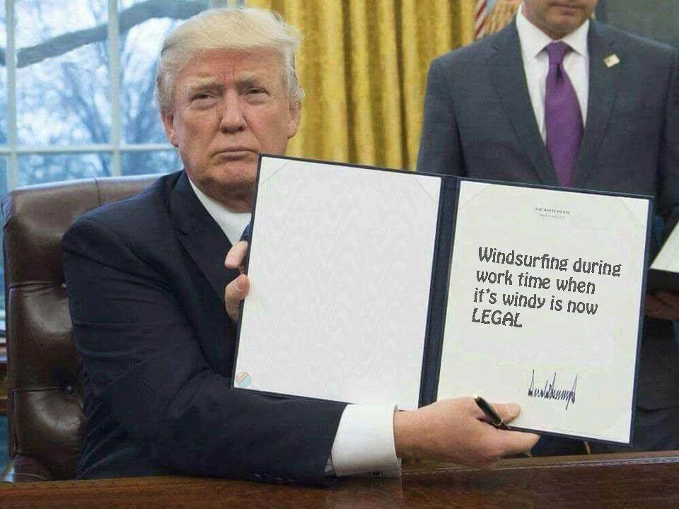 trump windsurf