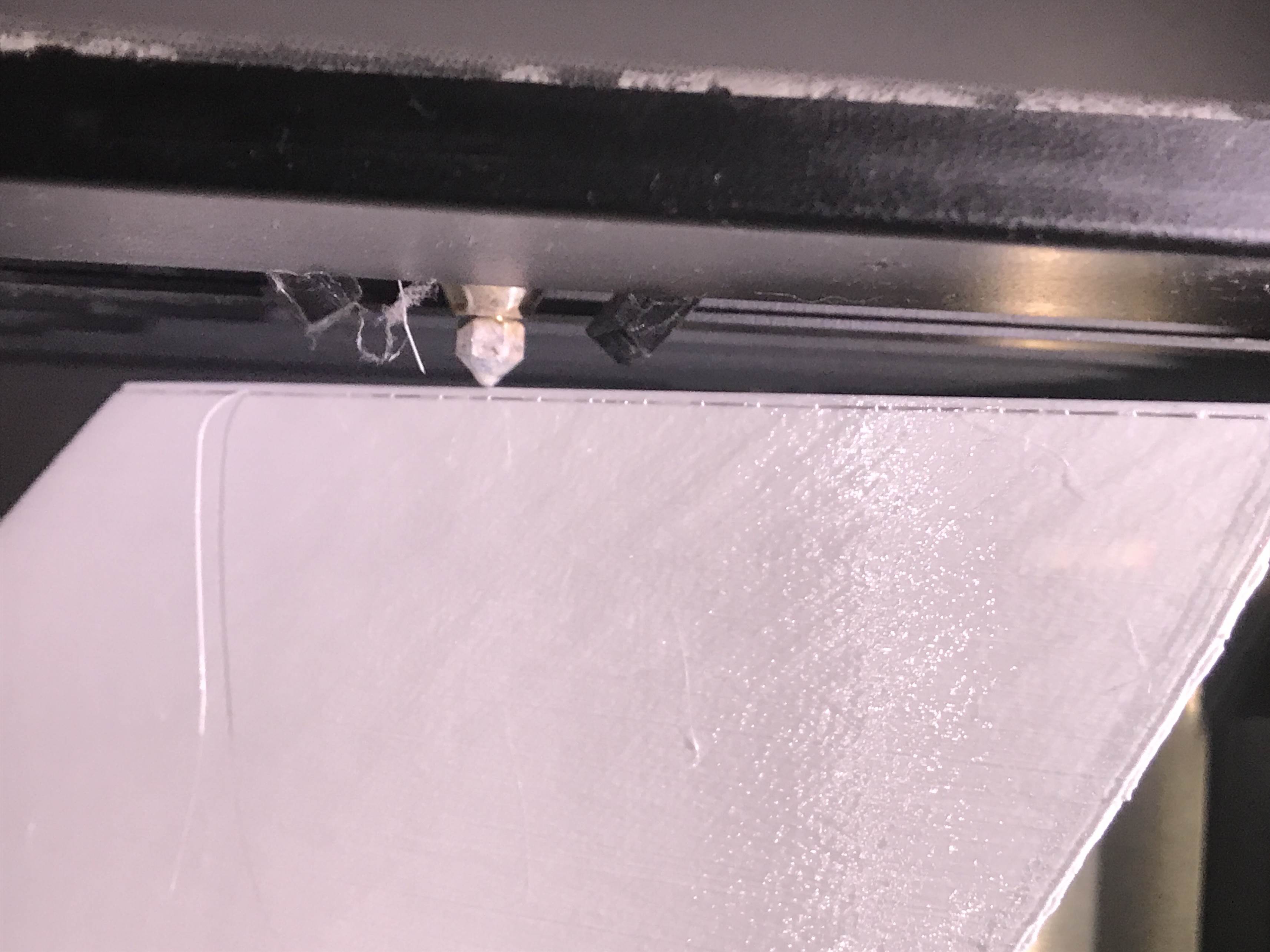Printing end of filament