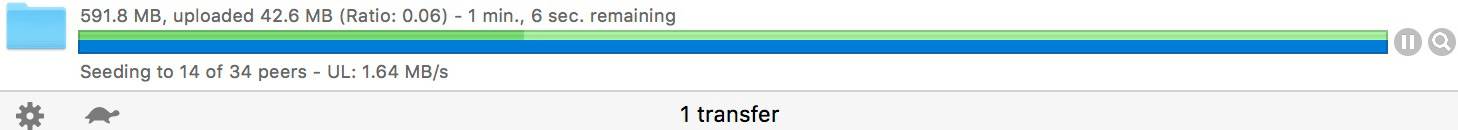 Torrent upload