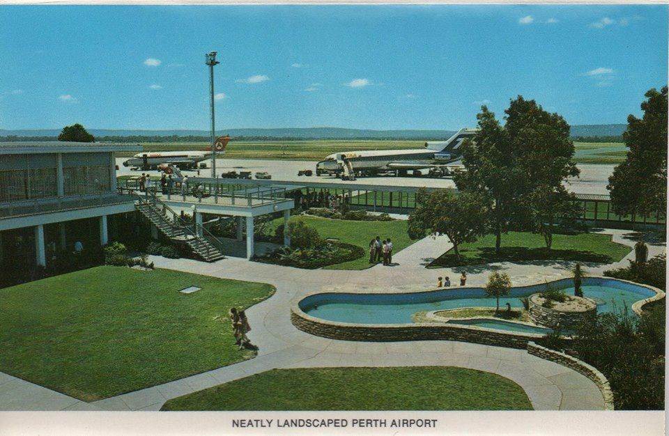neatly landscaped perth airport
