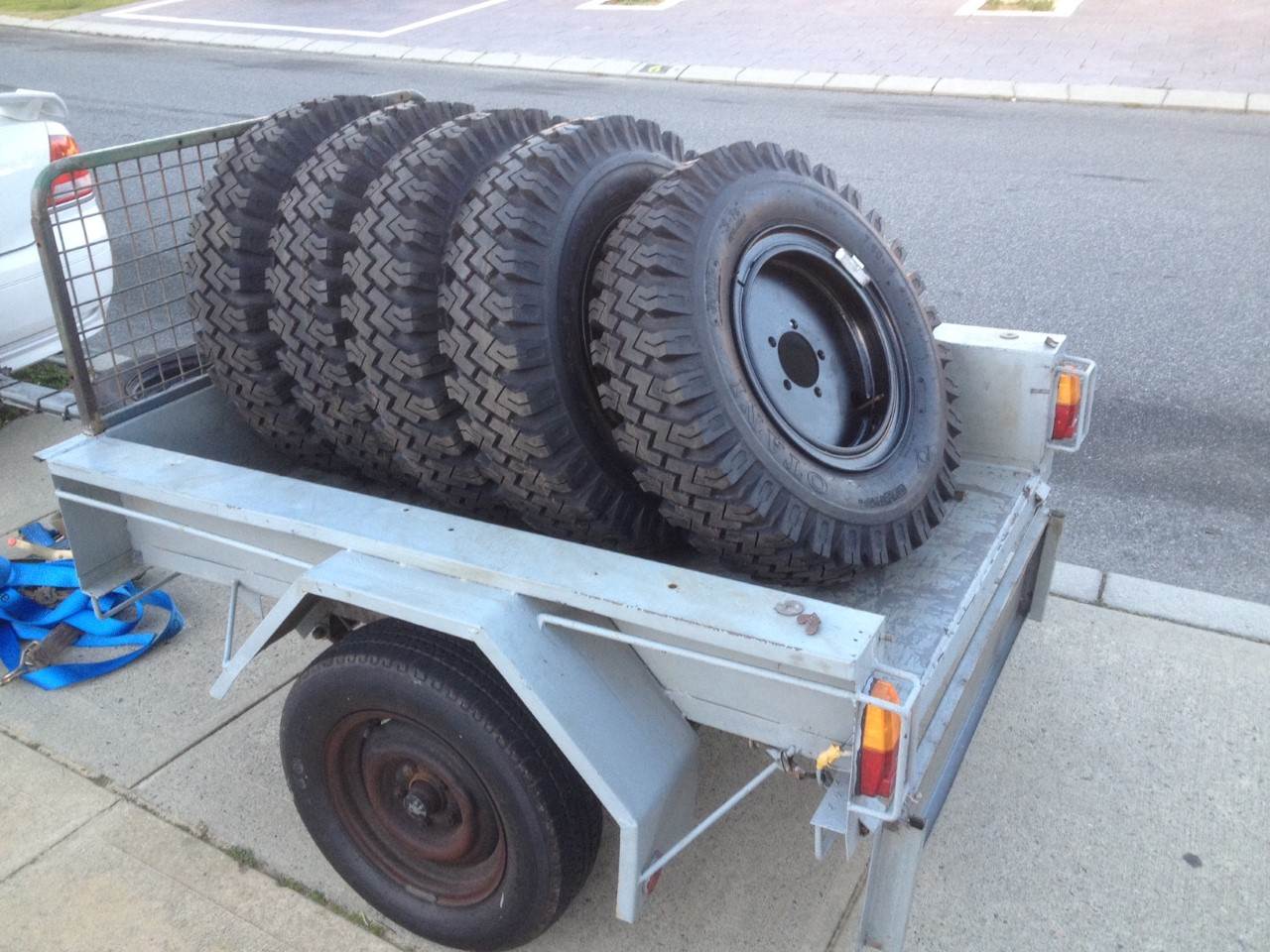 6 x 16 rims 7.5 x 16tyres