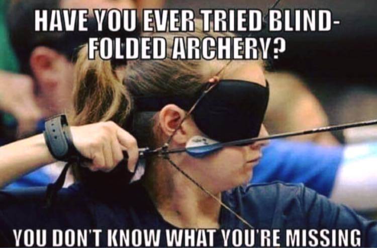 archery blindfolded