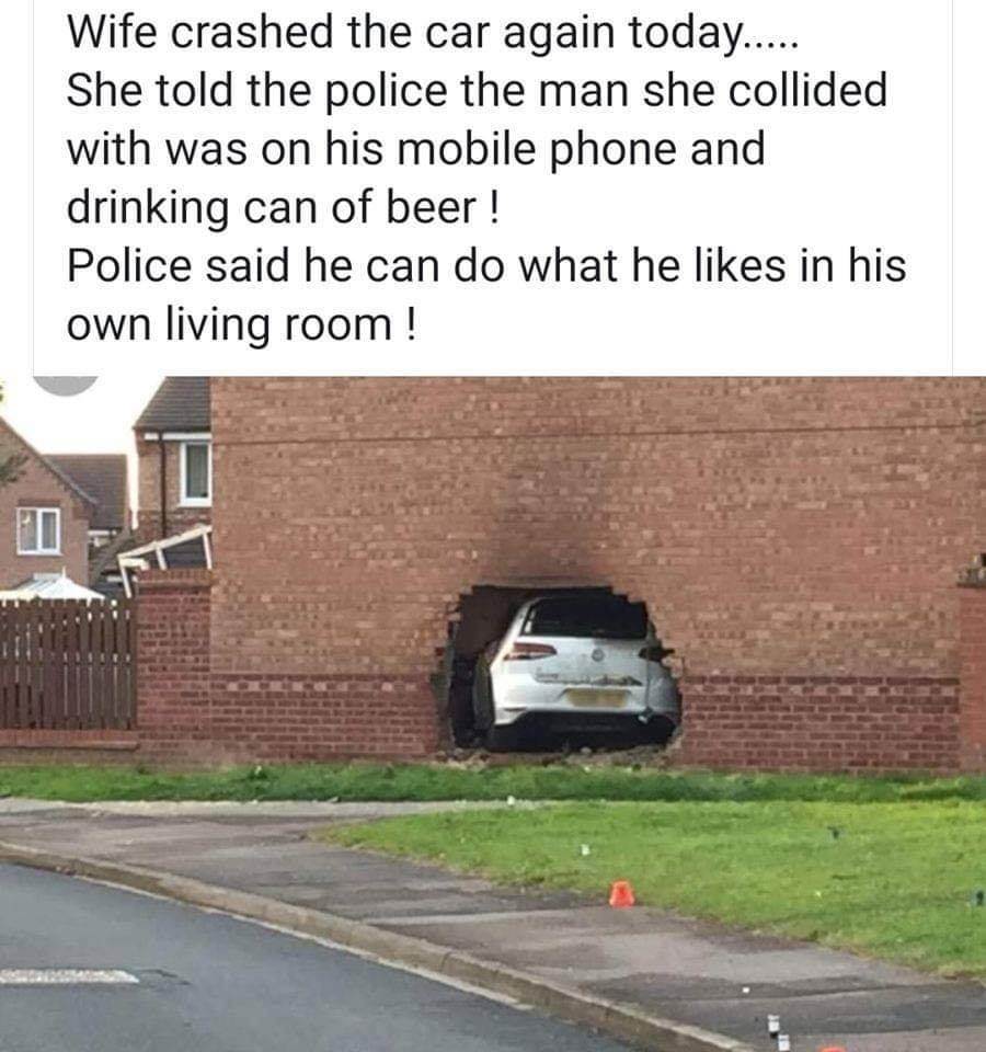 crashed car