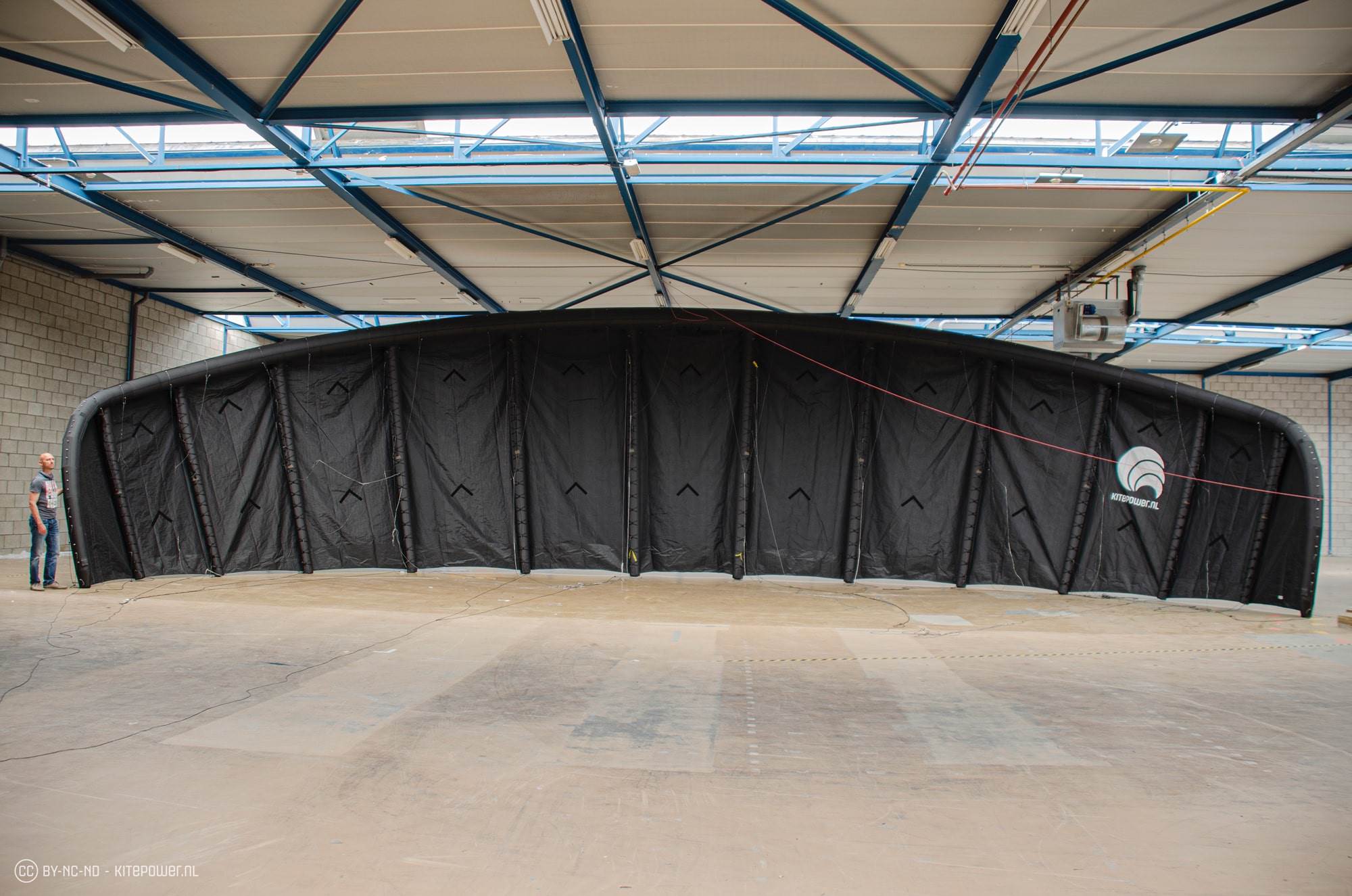 Kitepower's 100 sqm airborne wind energy kite