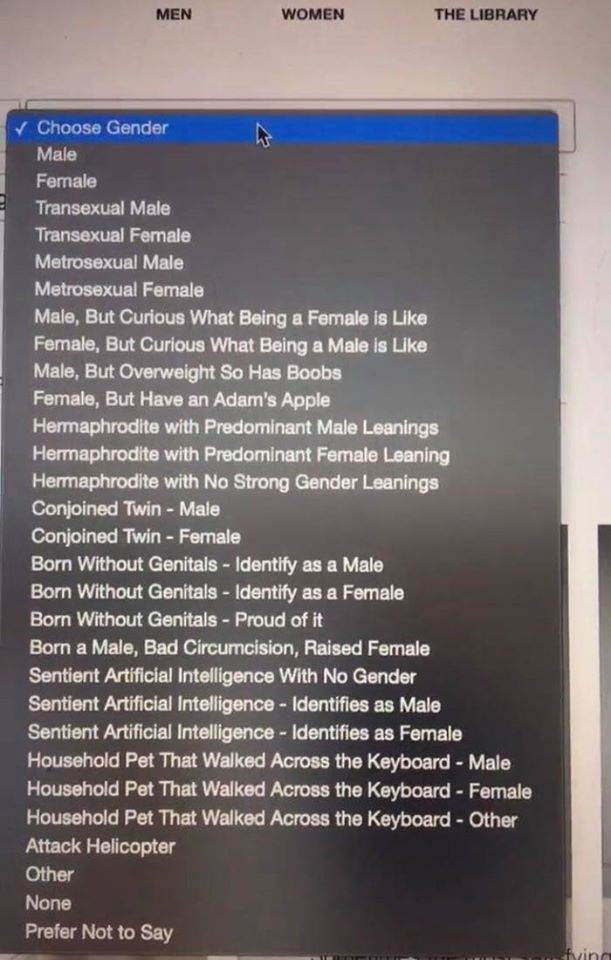 choose gender