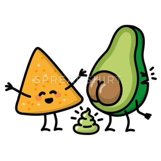 avocado-turd-tortilla-chips-guacamole-shit-vegan-mouse-pad