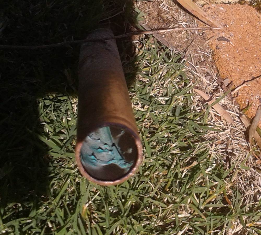 corrosion in pipe