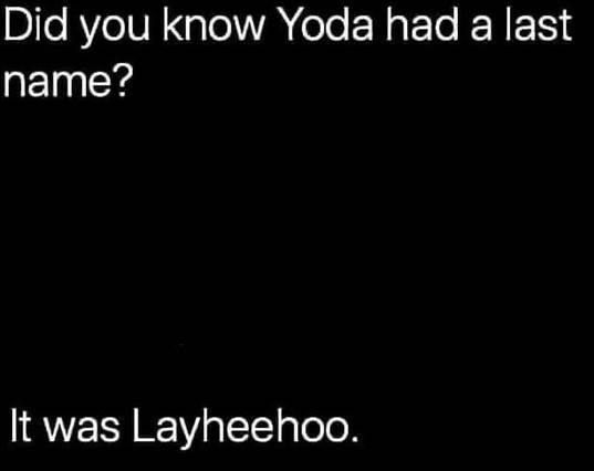 yoda joke