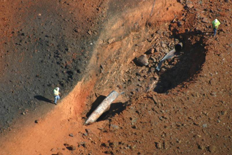 Dial before you dig...they never found the guy with the digger