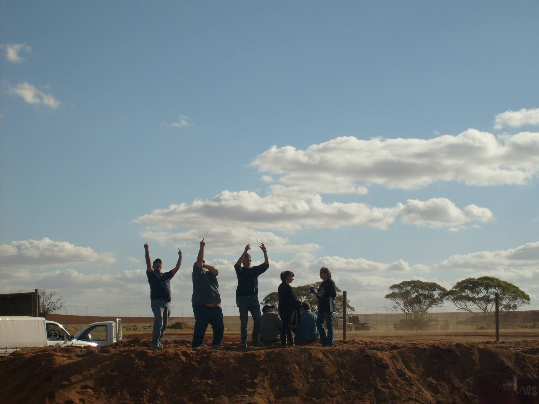 went to a show out back of Loxton