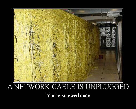 netwok cable unplugged