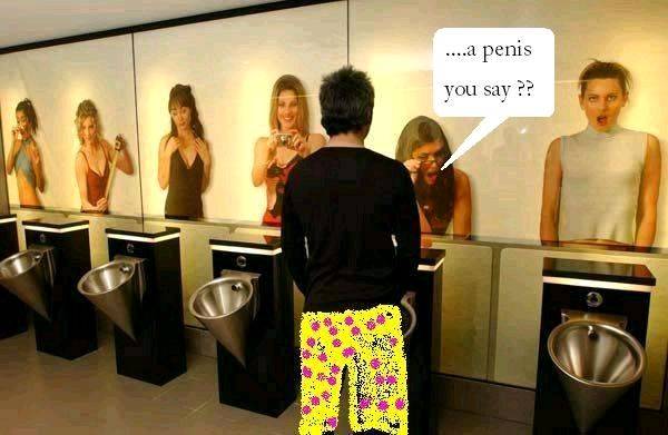 kiter at urinal
