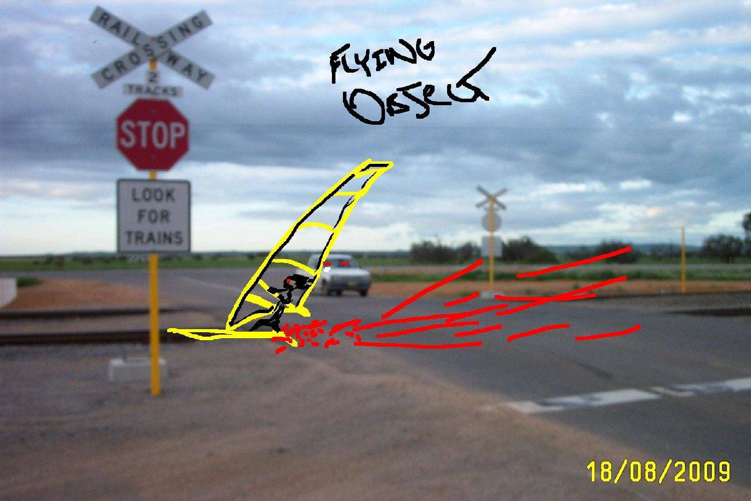 Stop sign Rudds Gully Road 003