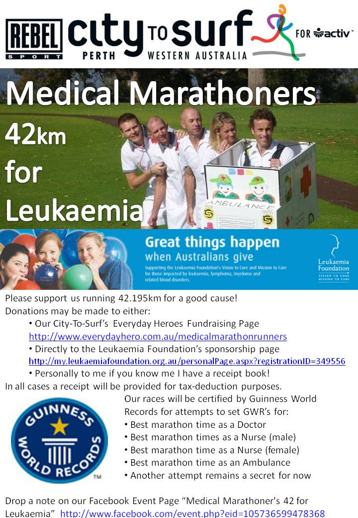 42 for Leukaemia Donation Flyer