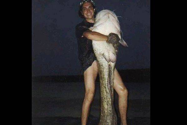 Great catch but where's your pants