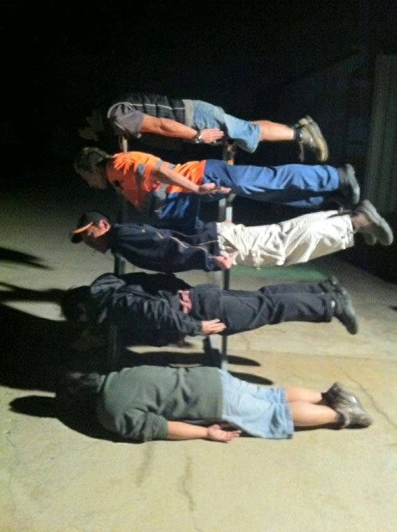 PLANKERS AT WORK