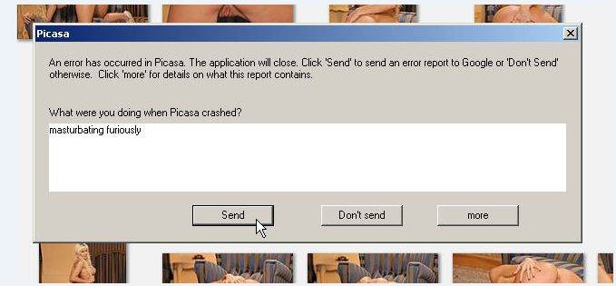 error message