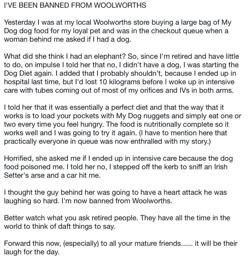 Dog food purchase