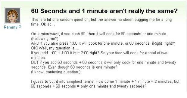 60 seconds
