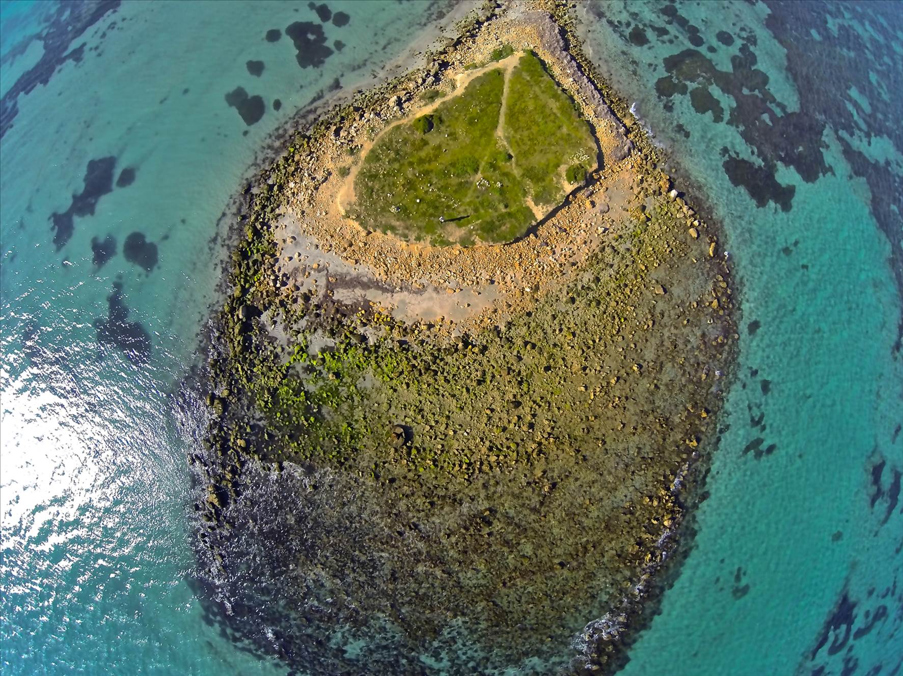 Woodmans Point from above