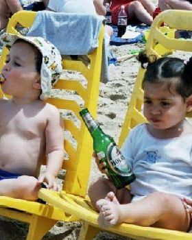 kids with beer