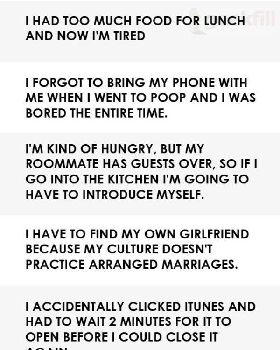 First World Problems