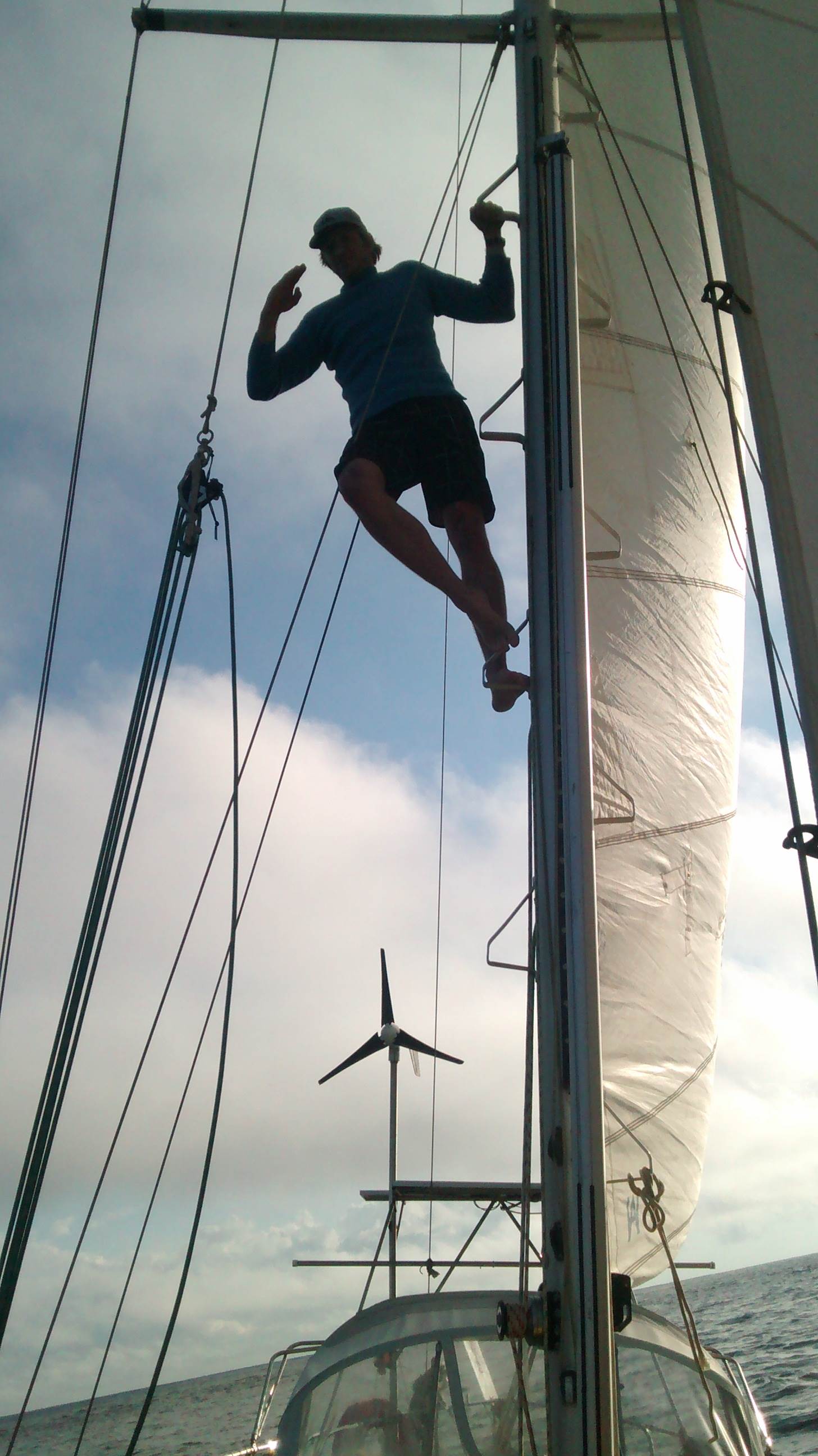 Up the mast