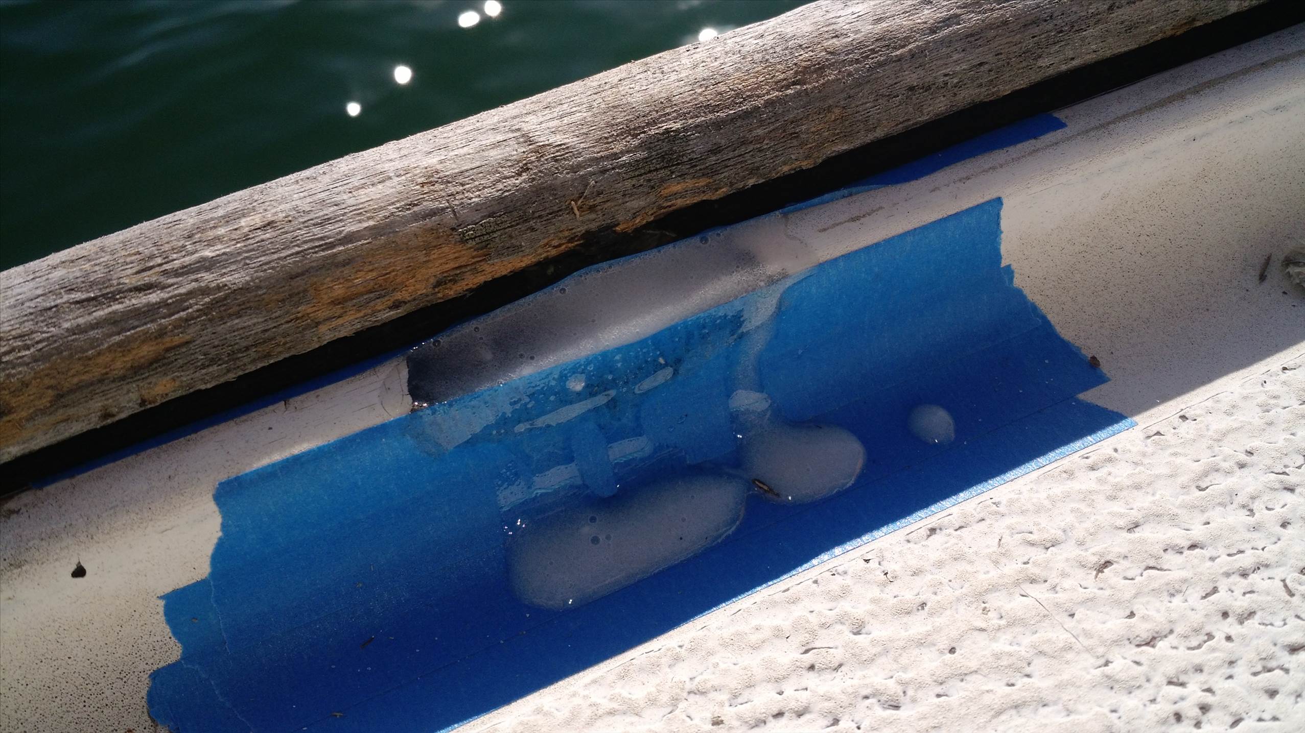 Epoxy applied