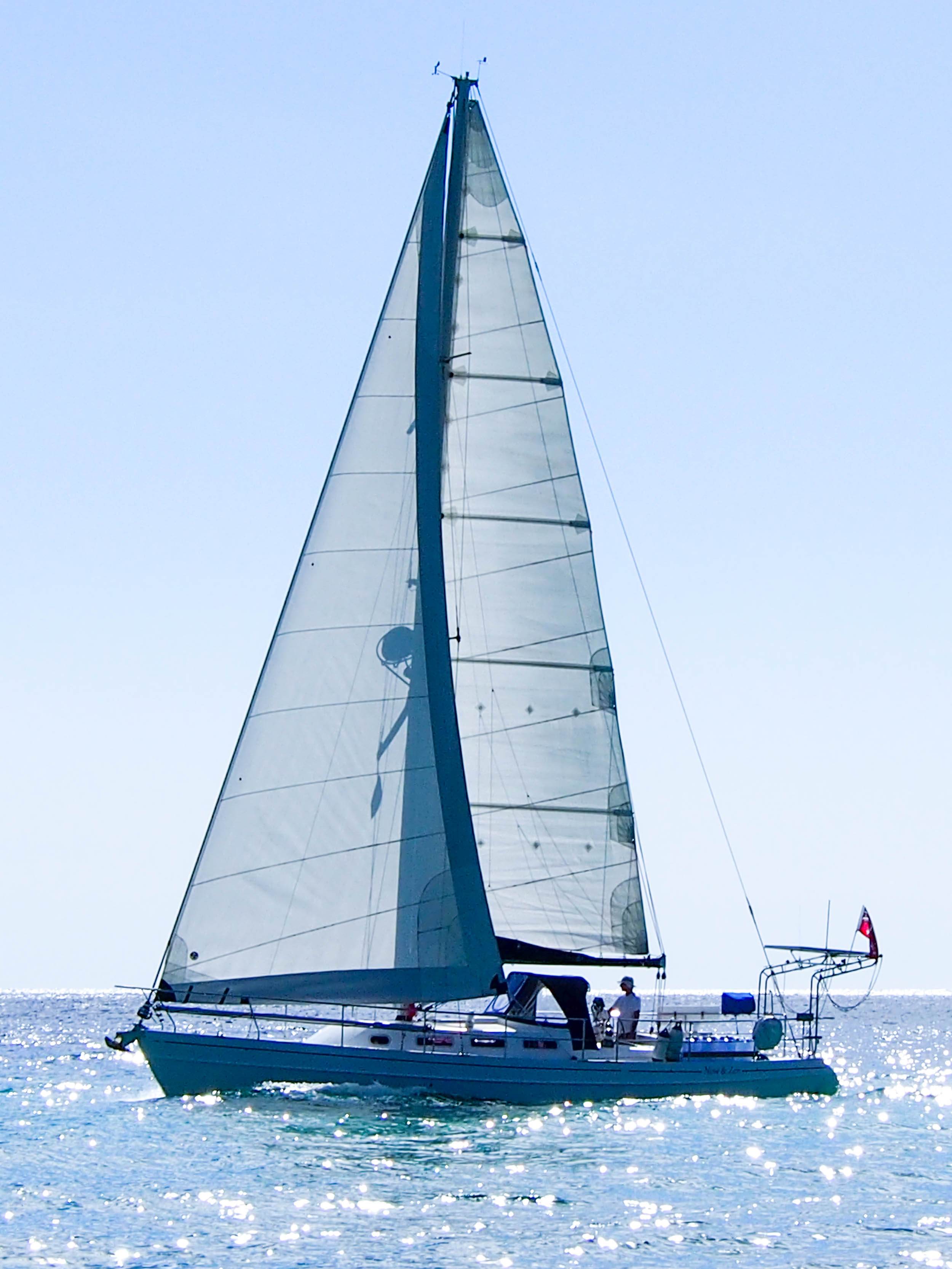 Sailing.